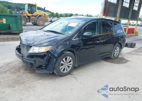 2014 Honda Odyssey Ex-L from USA, damaged, VIN 5FNRL5H62EB034180